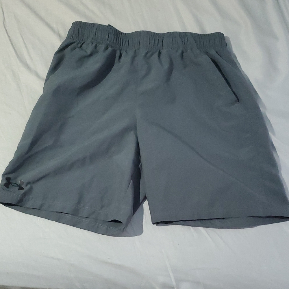 Under Armour Boy's Athletic Gray Shorts